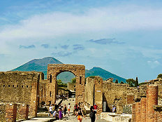 Antike Bauwerke in Pompeji